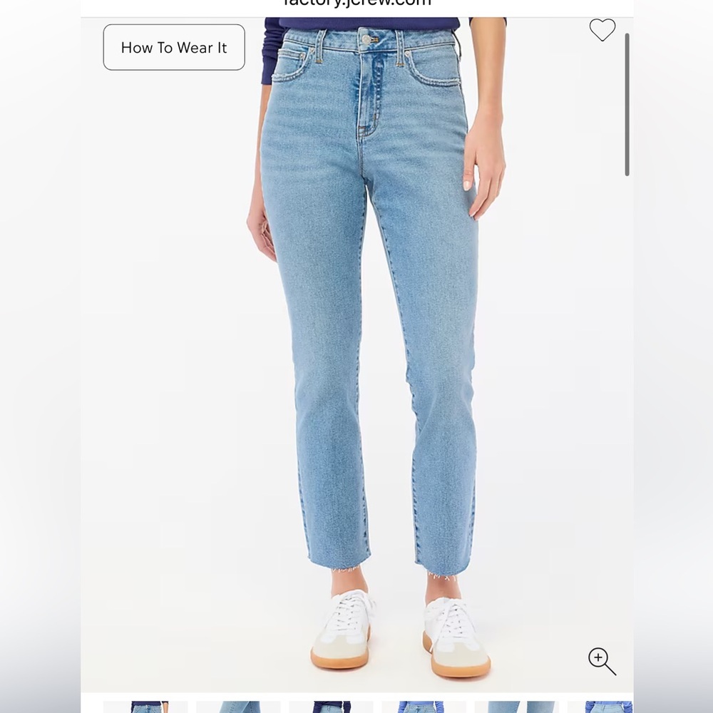 J Crew Essential Straight Jean - Light Wash